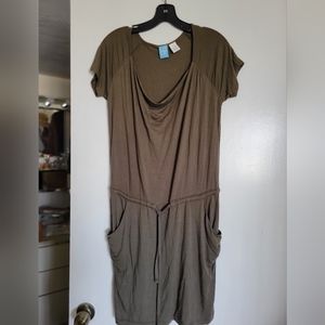 Barney’s Co-Op Casual Dress - Olive Green - Size M.
